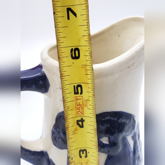 Vintage Old Sleepy Eye Cobalt Blue Pottery Pitcher - Picture 12 of 13